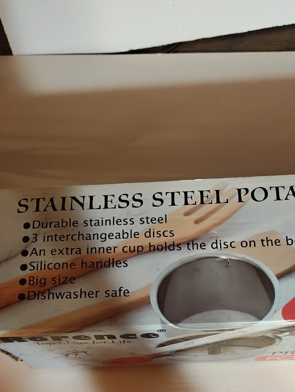 Rorence Premium Potato Ricer - Red & Stainless Steel